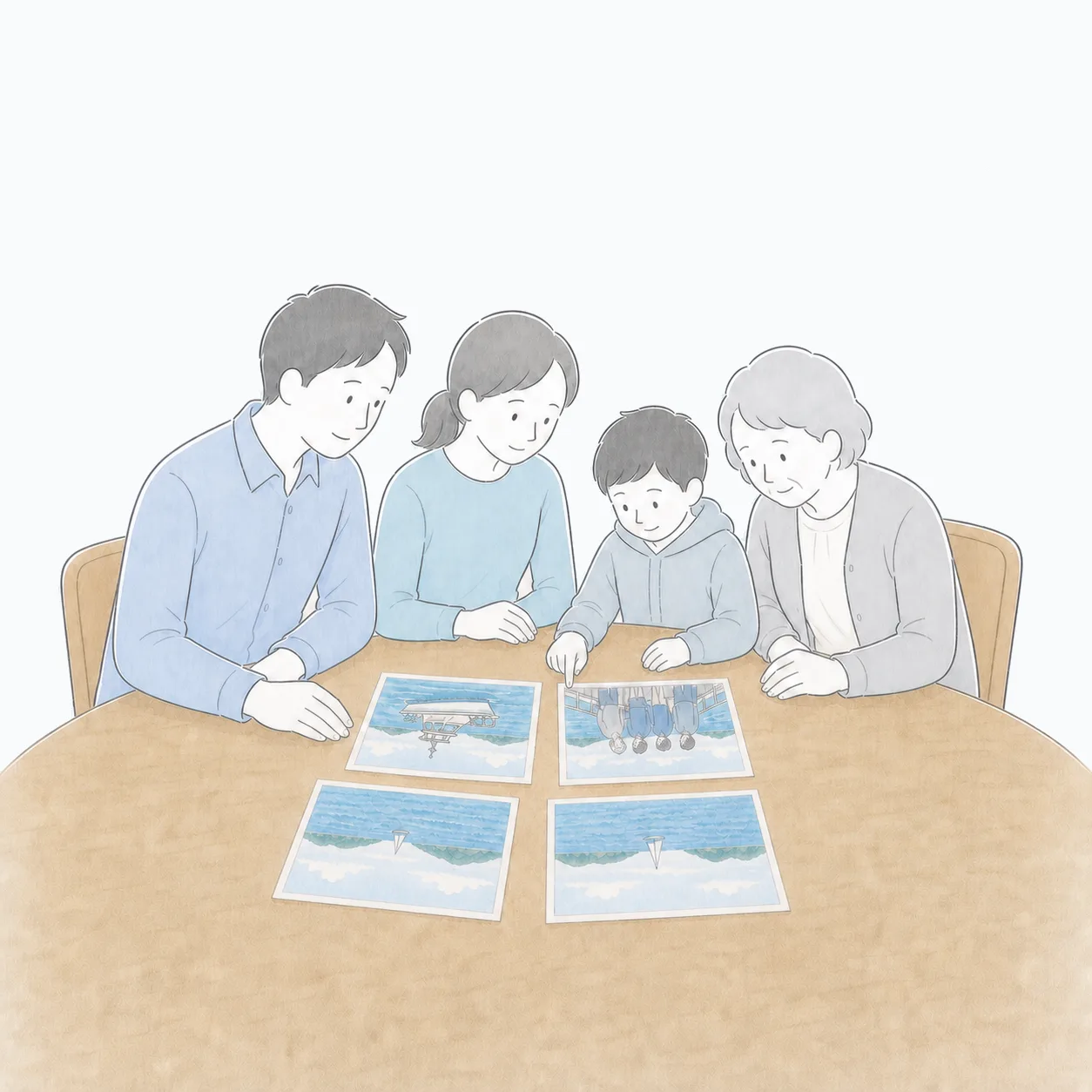 石垣島の海に浮かぶ散骨用の船