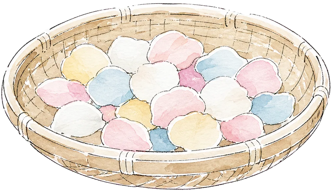 献花用の花びらのイラスト