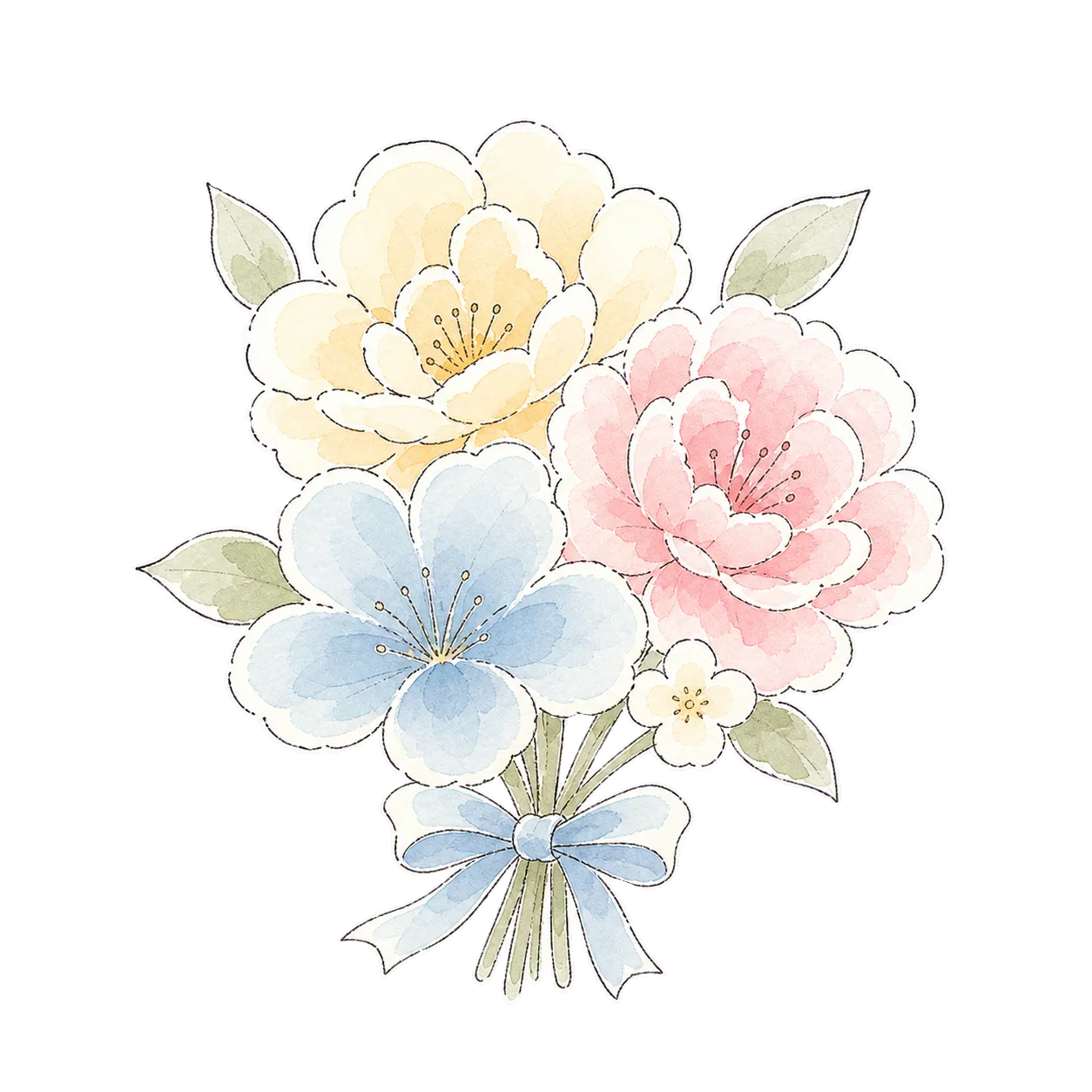 献花用の特別フラワーのイラスト