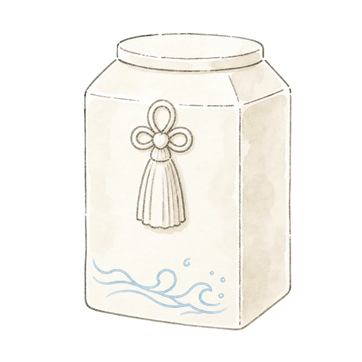 粉骨・洗浄パックのイラスト
