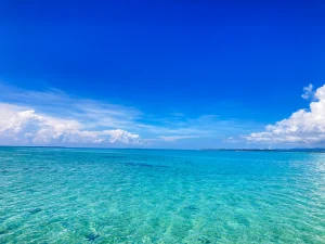 透明な石垣島の海